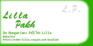 lilla pakh business card